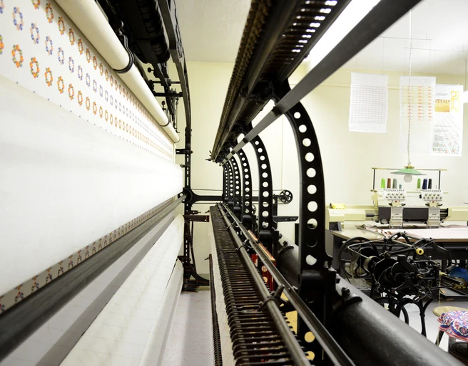 Schaustickerei Plauener Spitze