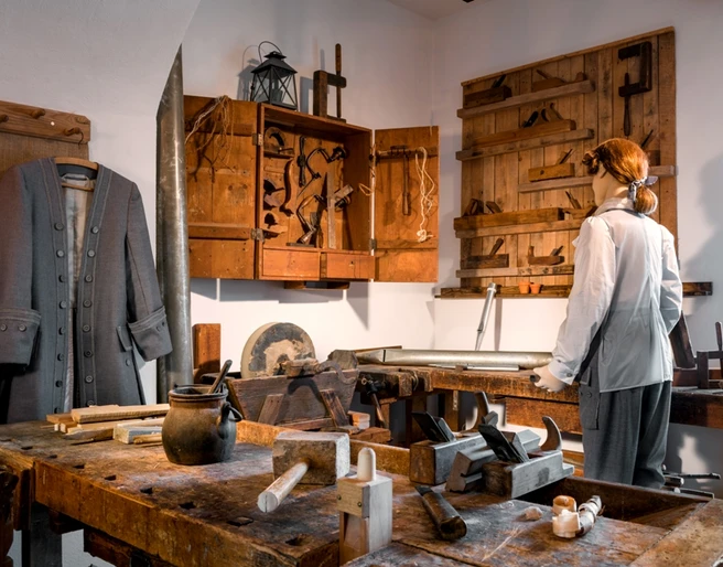 Werkstatt im Silbermann-Haus in Freiberg