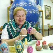 Ostereiermuseum & Erlebnishof Sabrodt, Dorothea Tschöke