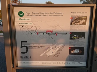 Infotafel - Wanderbus Linie 241
