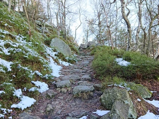 Aufstieg auf den Hohen Schneeberg