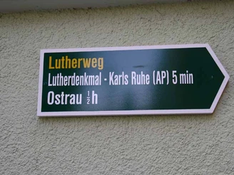 Wegpfeiler Lutherweg