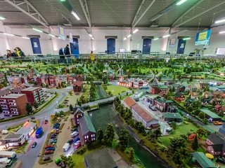 Das Bild zeigt ein Teil der Ausstellung im Leeraner Miniaturland