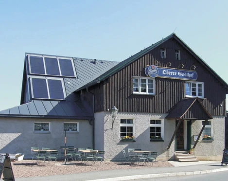 Außenansicht der Gaststätte Oberer Gasthof Schellerhau