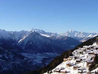 Aussicht aus Wohnung Winter