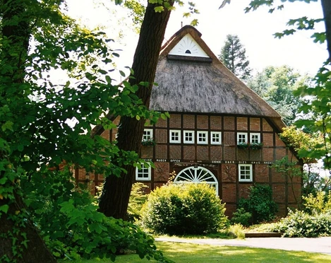 Reetgedecktes Pfarrhaus Bexhövede