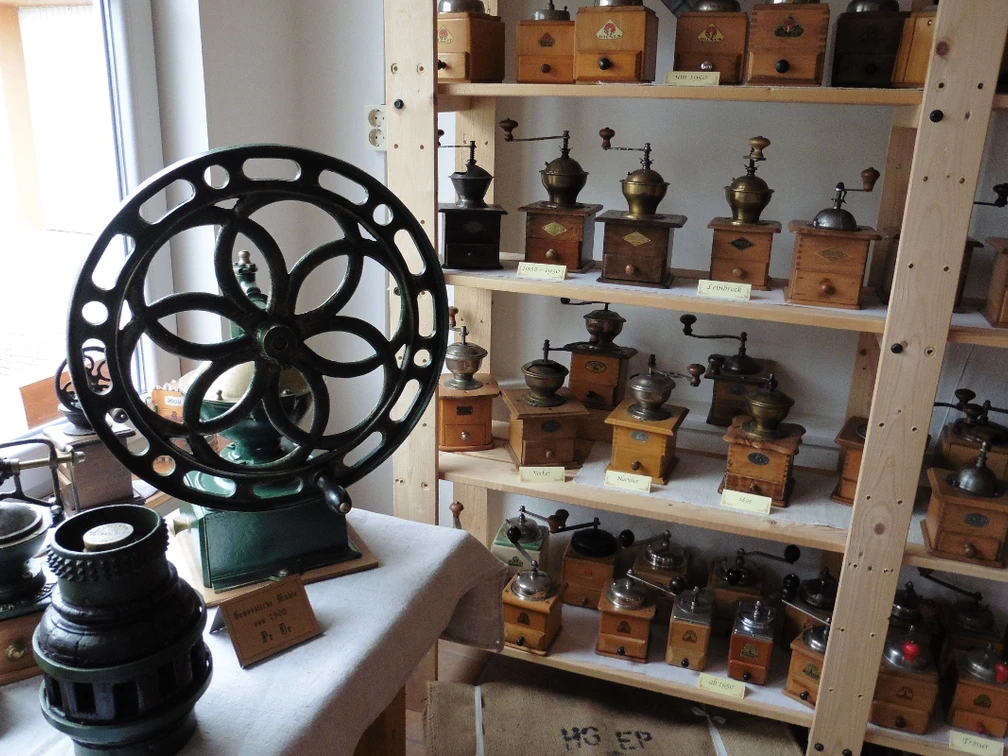 Ein Teil der Kaffemühlensammlung