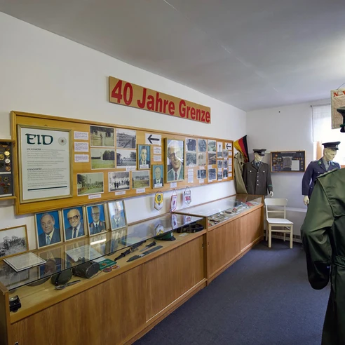 Ausstellungsraum im Museum für Grenze und Landwirtschaft in Böckwitz Museum für Grenze und Landwirtschaft