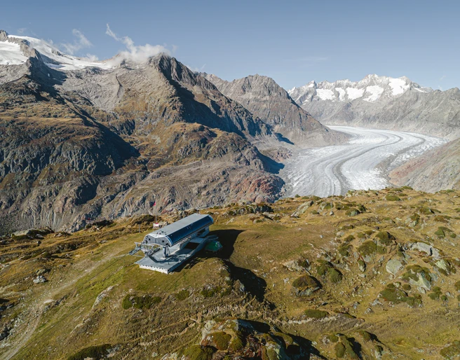 Kombi-Gletscherbahn Moosfluh in der Aletsch Arena Kombi-Gletscherbahn Moosfluh in der Aletsch Arena