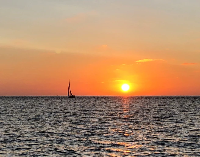 Wasserwelt Wattenmeer_Sonnenuntergang
