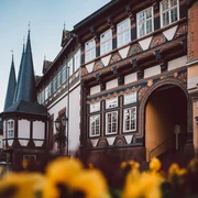 Ratswaage Altes Fachwerkgebäude, dass früher er