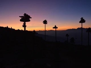 Sonnenaufgang auf dem Eggishorn in der Aletsch Arena Sonnenaufgang auf dem Eggishorn in der Aletsch Arena
