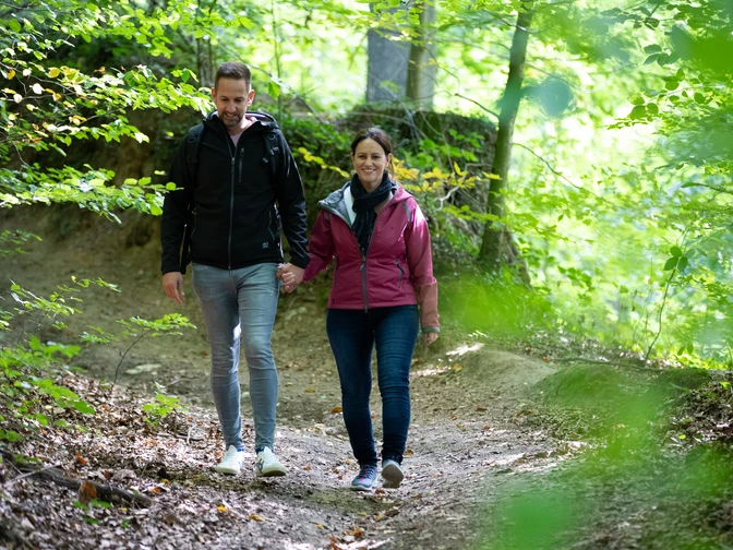 Unterwegs auf dem Rundwanderweg Bismarck in Bad Rothenfelde
