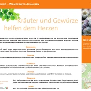 VitalWanderWelt Wanderweg Alhausen - Kräuter und Gewürze helfen dem Herzen Wanderweg Alhausen: Entdecke natürliche Kräuter und Gewürze für das Herz, informativ präsentiert.
