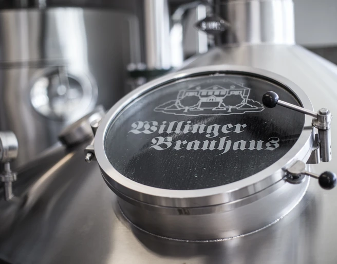 Sudkessel im Willinger Brauhaus Sudkessel im Willinger Brauhaus
