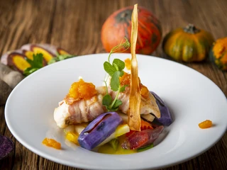 Seeteufel Medaillon im Speckmantel