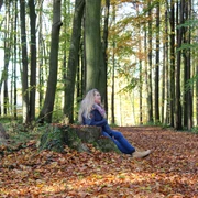 Frau in den Stemweder Bergen