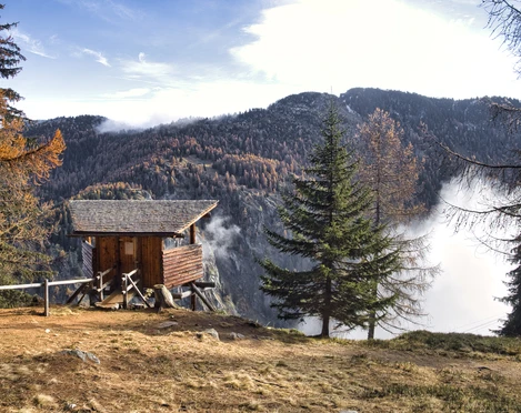 Der Wildbeobachtungsposten im Holzji bietet die Möglichkeit, einheimische Wildtiere zu beobachten. Der Wildbeobachtungsposten im Holzji bietet die Möglichkeit, einheimische Wildtiere zu beobachten.