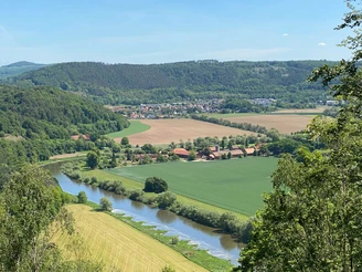 Panoramablick in das Weserbergland