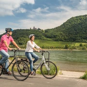 Der Rheinradweg im Siebengebirge