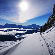 Our mountain guides will take you safely into the mountains. Unsere Bergführer bringen Dich sicher in die Berge.Our mountain guides will take you safely into the mountains.