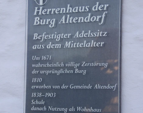 Infotafel am Herrenhaus 2018 Herbst Meckenheim