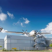 Luftfahrtmuseum Wernigerode - Außenansicht mit Transall Luftfahrtmuseum Wernigerode - Außenansicht mit Transall