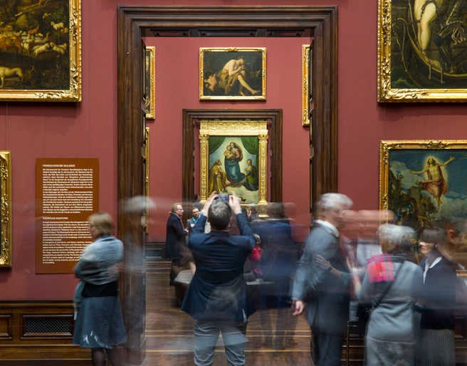 Gemäldegalerie Alte Meister und Skulpturensammlung bis 1800 Wiedereroeffnung der Gemaeldegalerie Alte Meister von Staatliche Kunstsammlungen Dresden im Semperbau vom Zwinger am 26.02.2020 . Foto: Oliver Killig