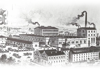 Municipal steam brewery around 1846.  Städtische Dampfbierbrauerei um 1846.Municipal steam brewery around 1846.