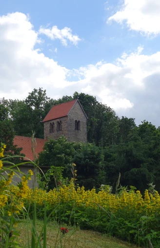 Blick auf die Kirche in Beendorf
