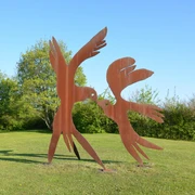 Kunstwerk Skultpur "Der Kuss" von Menashe Kadishman in Salzgitter-Bad