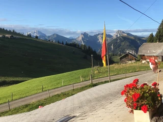 Aussicht von der Sennhütte aus
