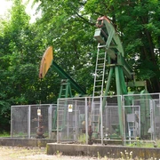 Erdölpumpe in der Südheide Gifhorn Südheide Gifhorn,Lüneburger Heide,Niedersachsen,Erdölpumpe,Radtour,Fahrradtour