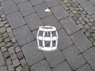 Start Einbecker Bierpfad: Fass 1 Start Einbecker Bierpfad: Fass 1Start Einbeck beer barrel path: Barrel 1