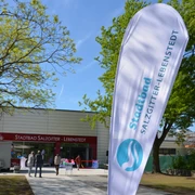 Eingang zum Stadtbad Salzgitter-Lebenstedt