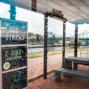 Fahrrad-Servicestation am Südstrand