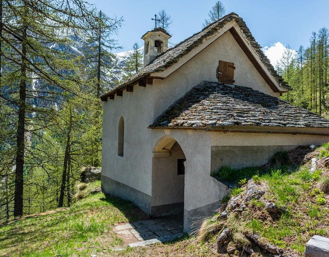 Brukapelle Aussenansicht Kapelle Maria BruExterior view of Maria Bru ChapelVue extérieure de la chapelle Maria Bru
