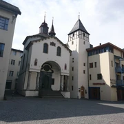 Sebastianskapelle Brig Aussenaufnahme der Sebastianskapelle, BrigExterior view of St. Sebastian's Chapel, BrigVue extérieure de la chapelle Saint-Sébastien, Brigue