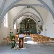 Innenansicht Antoniuskapelle Brig Innenansicht AntoniuskapelleInterior view of St. Anthony's ChapelVue intérieure de la chapelle Saint-Antoine
