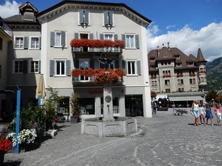 Chavezbrunnen auf dem Stadtplatz