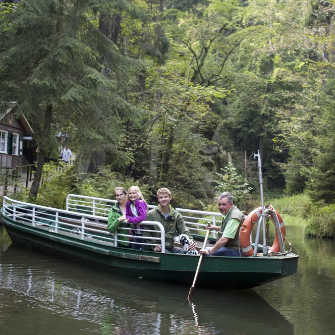 Kahnfahrt auf der oberen Schleuse | Foto: Isabel Doil