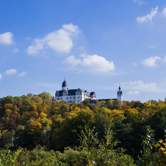 Das märchenhafte Schloss Rochsburg thront auf einem Felsen | Foto: Schlösserland Sachsen | Sylvio Dittrich