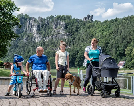 Mit der Familie in der Sächsischen Schweiz wandern Mit der Familie in der Sächsischen Schweiz wandern