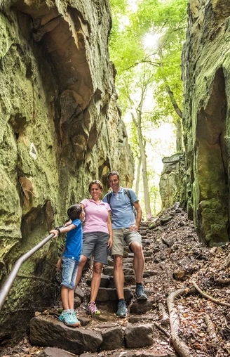 Hinunter in die Teufelsschlucht auf der Teuflischen Acht