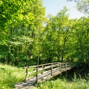 Idyllische Brücke auf der Eifelgold Route