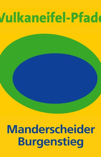 Wegmarkierung Wanderweg Manderscheider Burgenstieg
