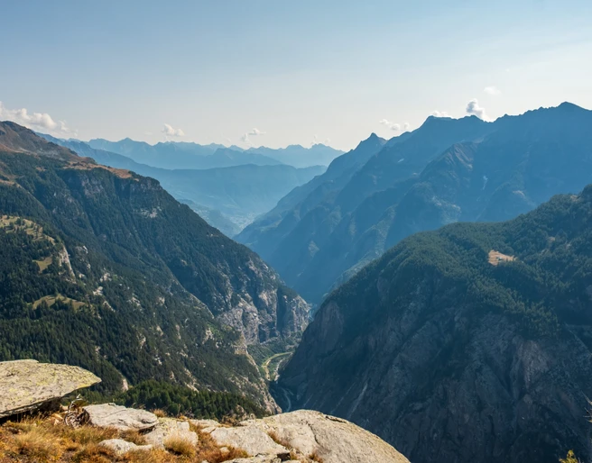 Gondoschlucht mit Simplonpass im Wallis Gondoschlucht mit Simplonpass im Wallis