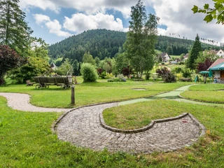 Naturgolf Minigolf Klosterreichenbach Blick auf Rosenberg Naturgolf Minigolf Klosterreichenbach Blick auf Rosenberg