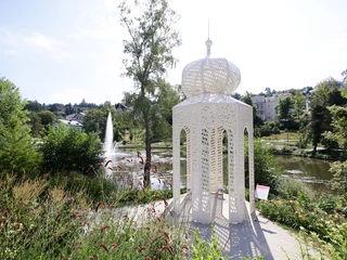 Schwalbentempel am Kurweiher Bad Schwalbach
