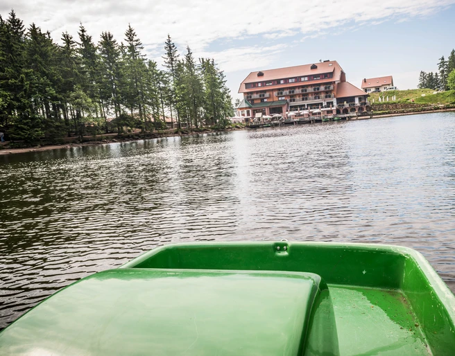 Mummelsee Tretboot Ruderboot Verleih auf dem See Mummelsee Tretboot Ruderboot Verleih auf dem See